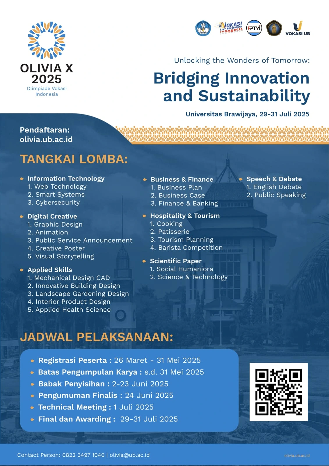 OLIVIA (Olimpiade Vokasi Indonesia) 2025 Registration Announcement